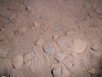 Full frame shot of cracked land