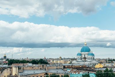 Built structure against cloudy sky