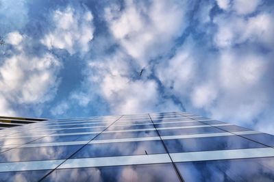 Low angle view of cloudy sky