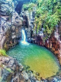 View of waterfall