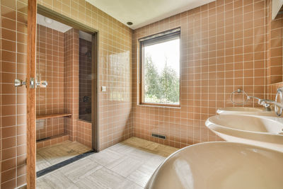 Interior of bathroom