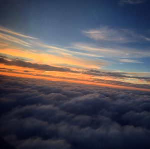 Scenic view of cloudscape at sunset