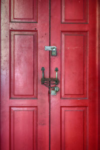 Full frame shot of closed door