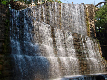 River flowing through rocks