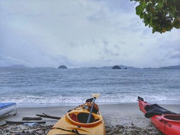 Scenic view of sea against sky