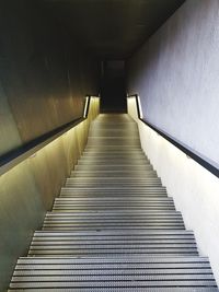 Low angle view of steps in subway