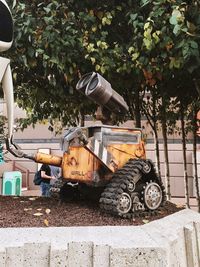 View of machinery in yard