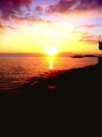 Sunset over sea