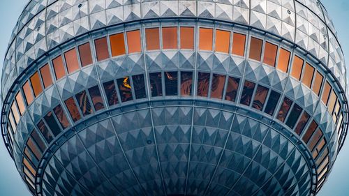 High angle view of fernsehturm