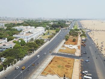 View of city street