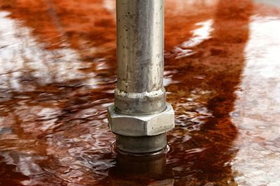 Close-up of water pipe