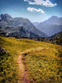 Scenic view of landscape against sky