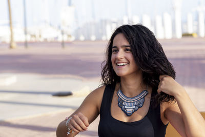 Portrait of a smiling young woman