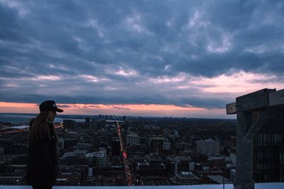 Cityscape at sunset