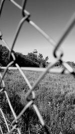 Close-up of chainlink fence