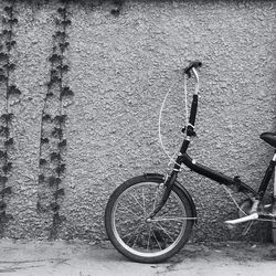 Bicycle parked at parking lot