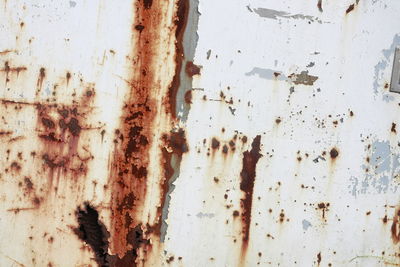 Full frame shot of rusty metal