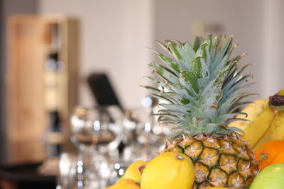 Close-up of fruits on table