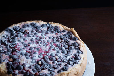 Close-up of dessert on table