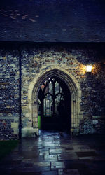 Entrance of building