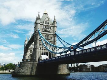 Bridge with sky in background