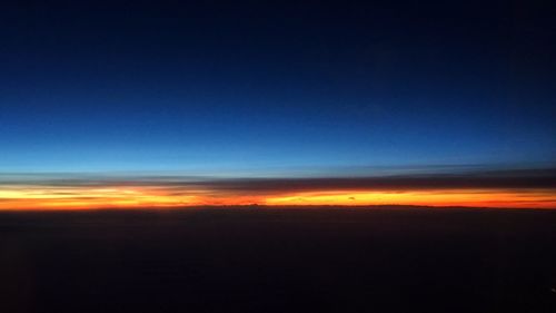 Scenic view of sky during sunset