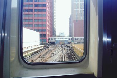 Train at railroad station