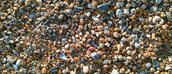 Full frame shot of pebbles