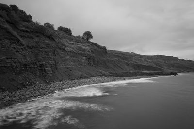 Long exposure of long regis beach in dorset