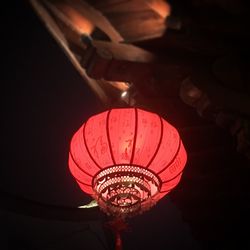 Close-up of illuminated lamp