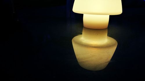 Close-up of illuminated lamp