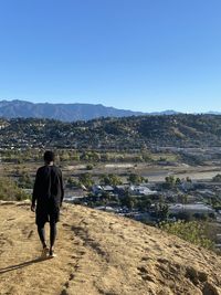 Scenic view of clear blue sky