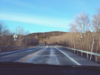 Road passing through landscape