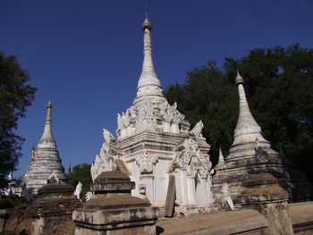 View of temple against clear sky