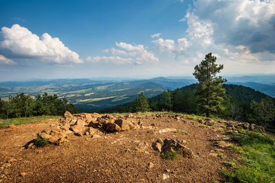 Panoramic view of landscape against sky