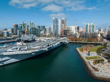 Mighty uss midway - an aircraft carrier of the united states navy, the lead ship of its class.