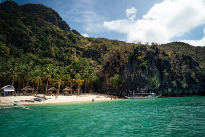 Emerald water beaches of the philippines 