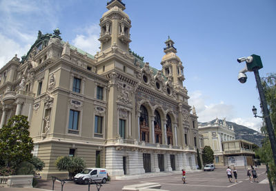 Low angle view of building against sky