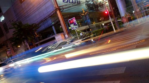 City street at night