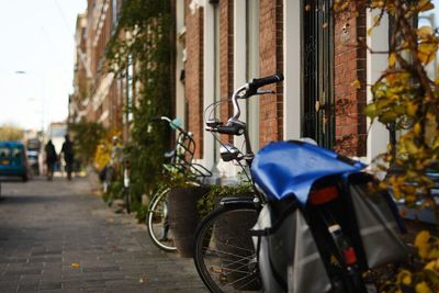 Bicycle on street in city