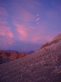 Scenic view of desert against sky