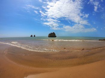 Scenic view of sea against sky