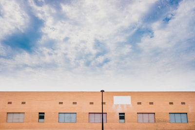 Low angle view of building against sky