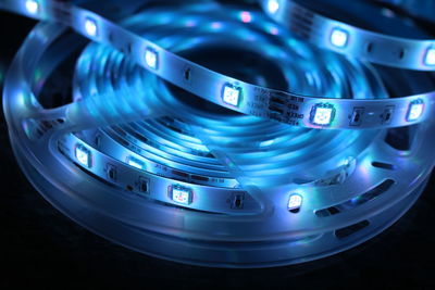 Close-up of led strip