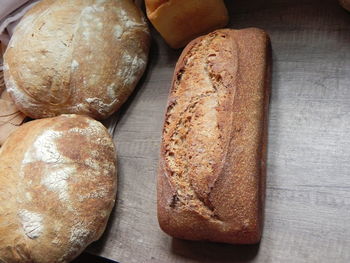 Close-up of bread on table