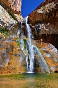 Lower calf creek falls waterfall colorful grand staircase escalante national monument boulder utah