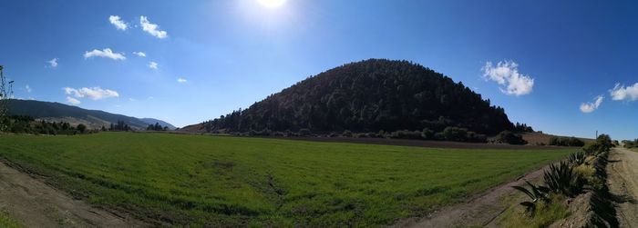 Panoramic view of landscape against sky