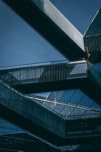 Low angle view of modern building against sky