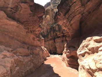 View of rock formations