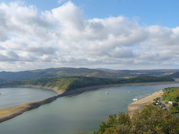 Waldeck castle and the lake edersee